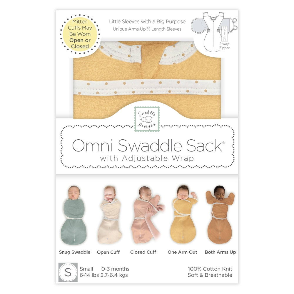 Omni Swaddle Sack, Heathered Gold, Newborn 0-3 Mo 2