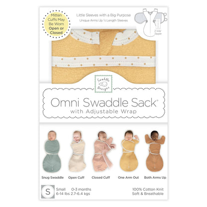 Omni Swaddle Sack, Heathered Gold, Newborn 0-3 Mo 2