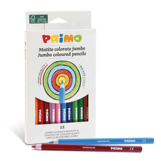 PRIMO Jumbo Colouring Pencils 12 colours 1