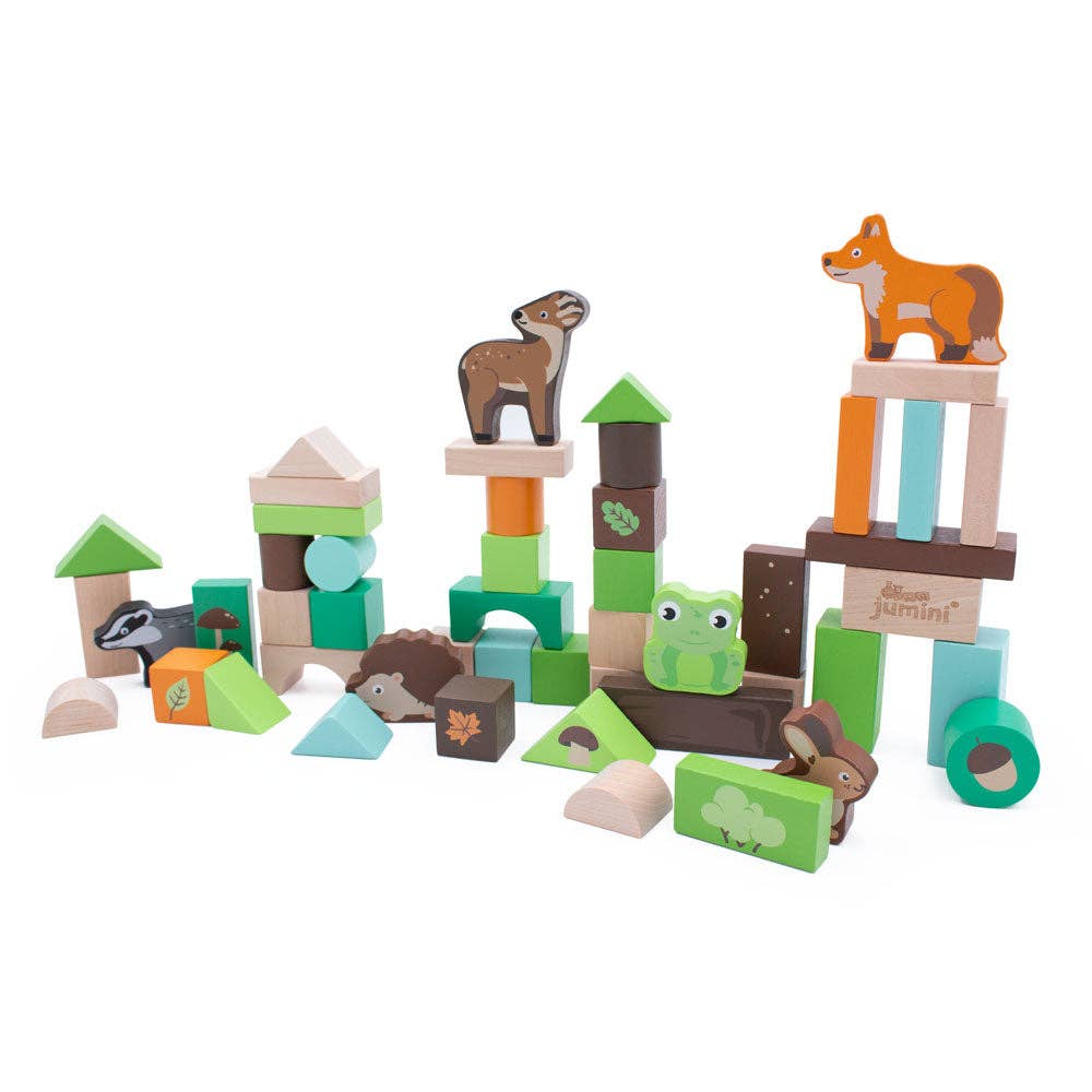 JUMINI Woodland 50pcs Building Block Set in tub 4