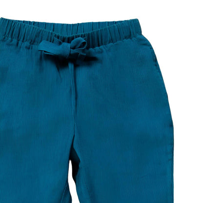 Little Green Radicals Deep Blue Corduroy Pull On Trousers 