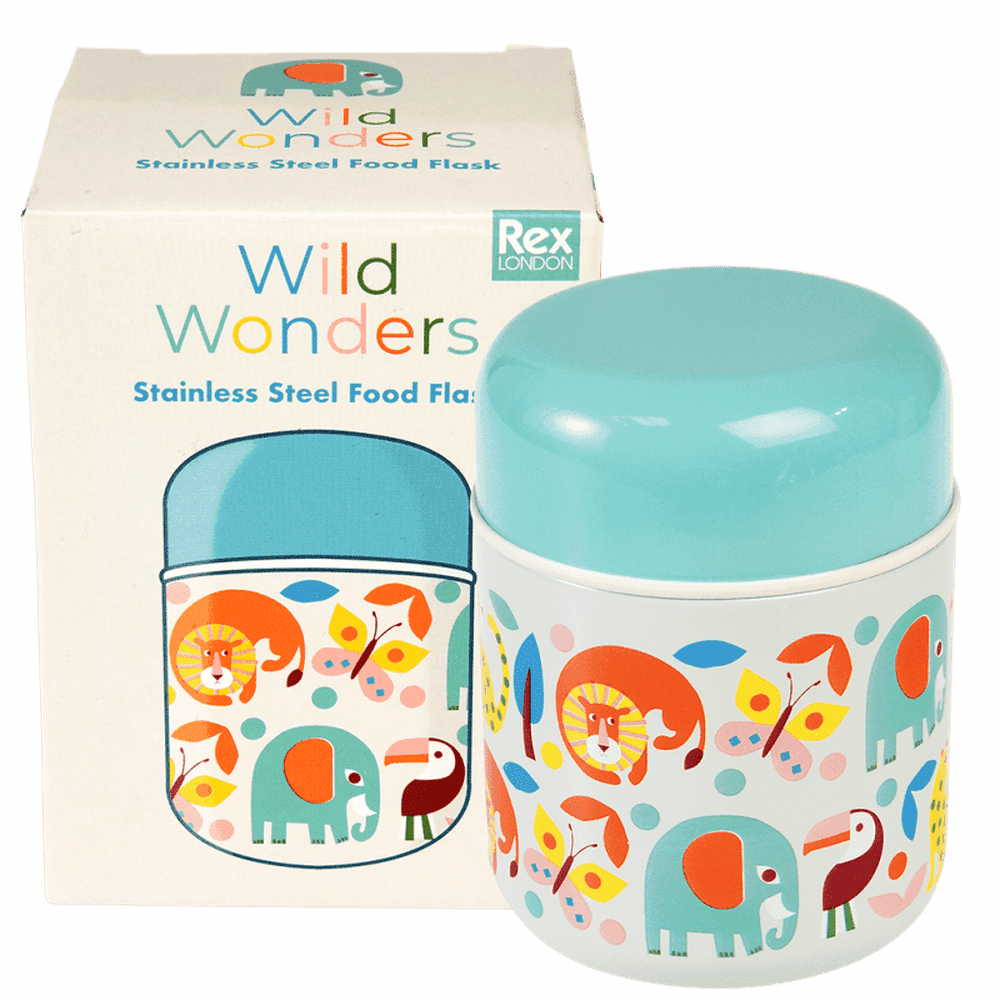 Stainless Steel Food Flask - Wild Wonders 1