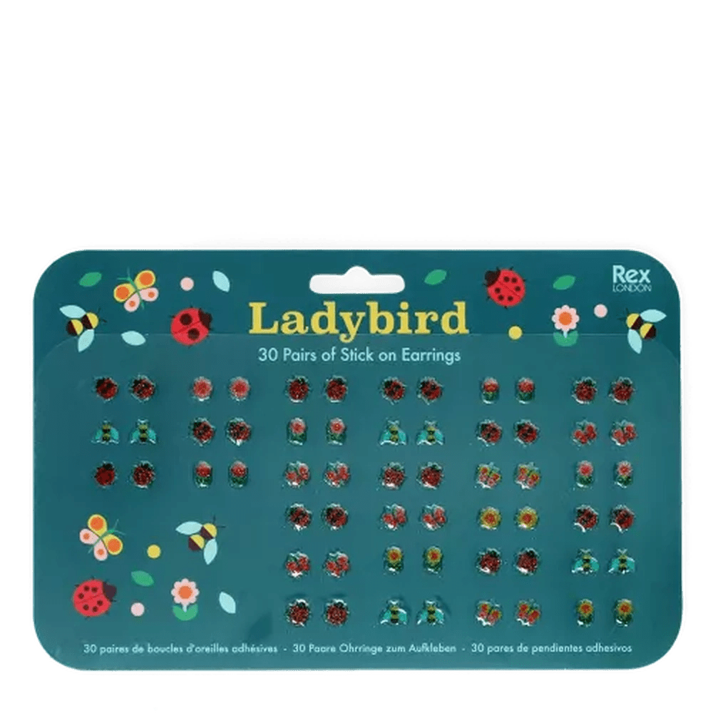 Ladybird Stick on Earrings 1