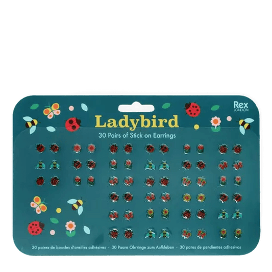 Ladybird Stick on Earrings 1