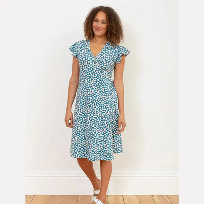 Kite Highcliffe Jersey Wrap Dress Daisy 