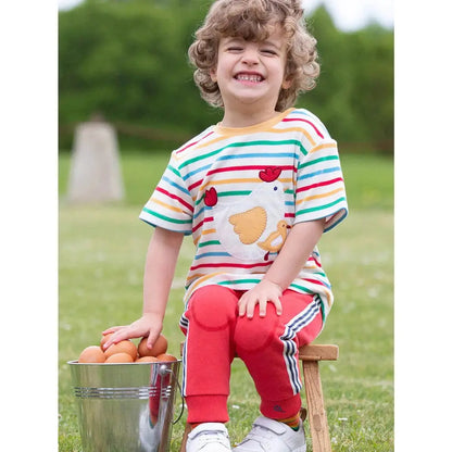 Kite Side Stripe Joggers Red 