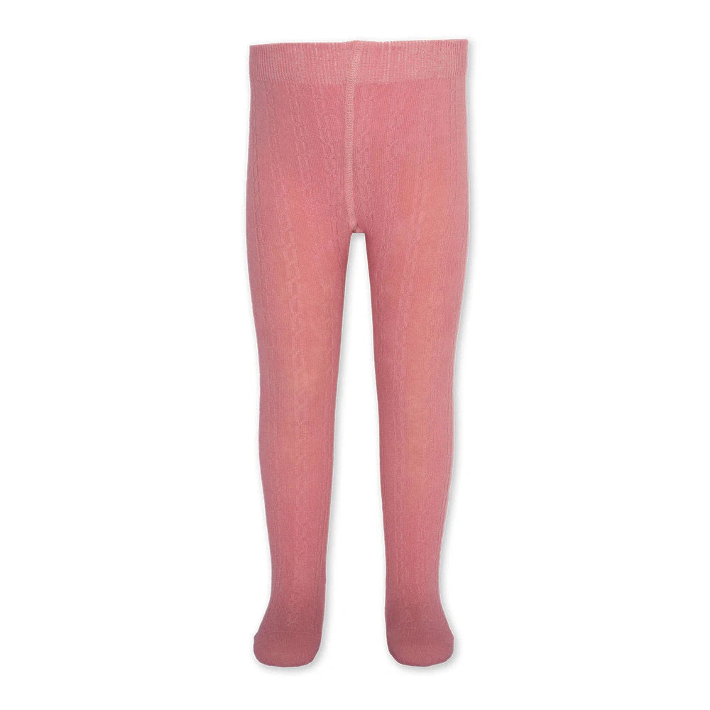 Cable Tights - Pink 1