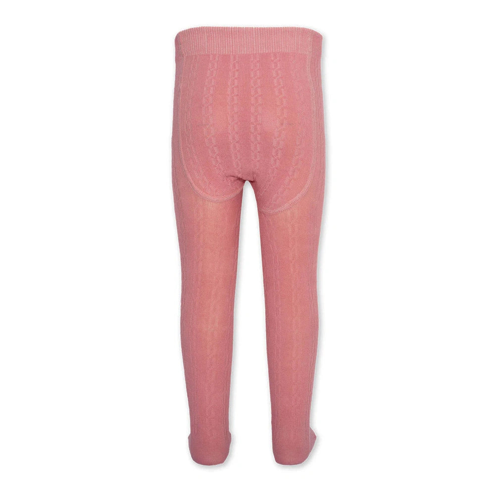 Cable Tights - Pink 4