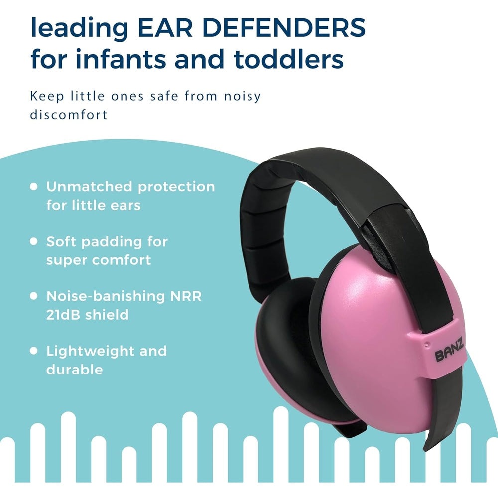 Baby BanZ Bubzee Ear Protectors - Pink 2