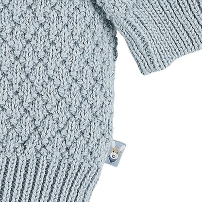 Organic Knit Jumper - Blue 4