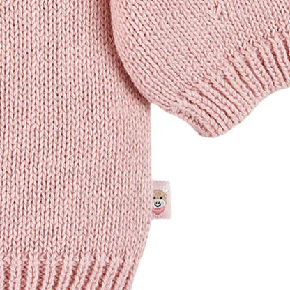 Organic Knit Jumper - Pink 4