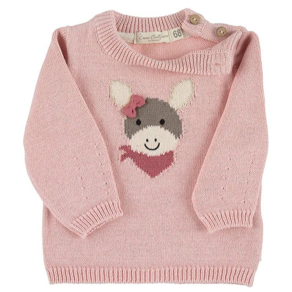 Organic Knit Jumper - Pink 1