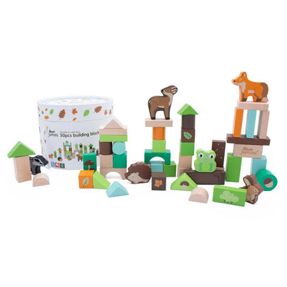 JUMINI Woodland 50pcs Building Block Set in tub 1