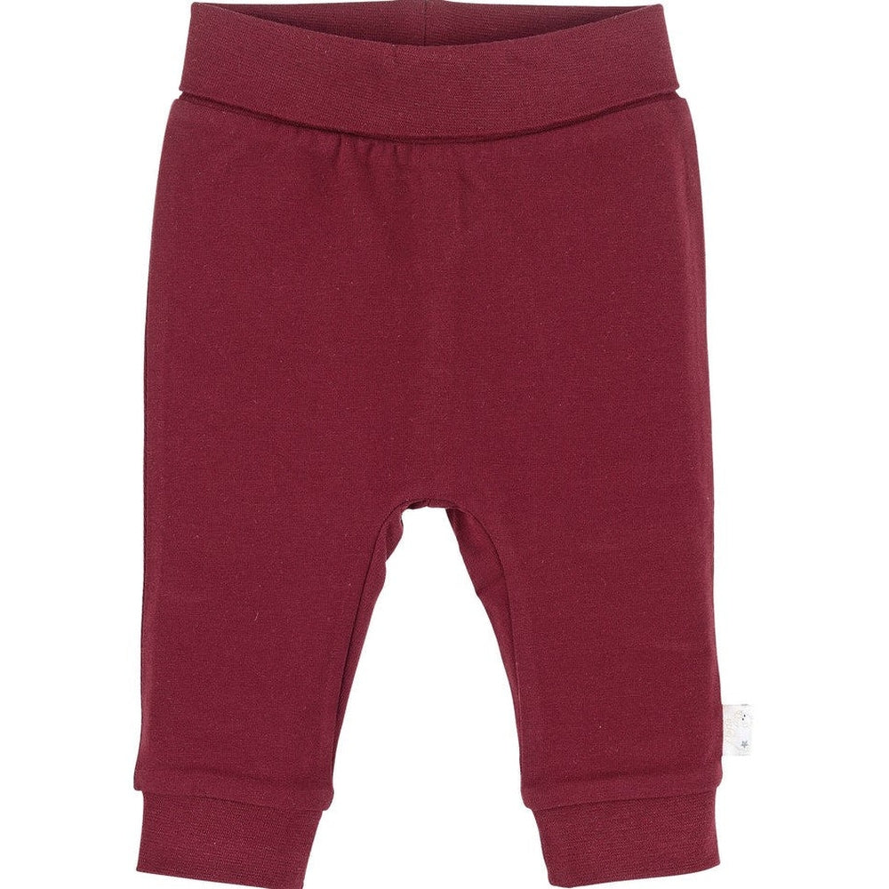 Cotton Jersey Trousers - Dark Red 1