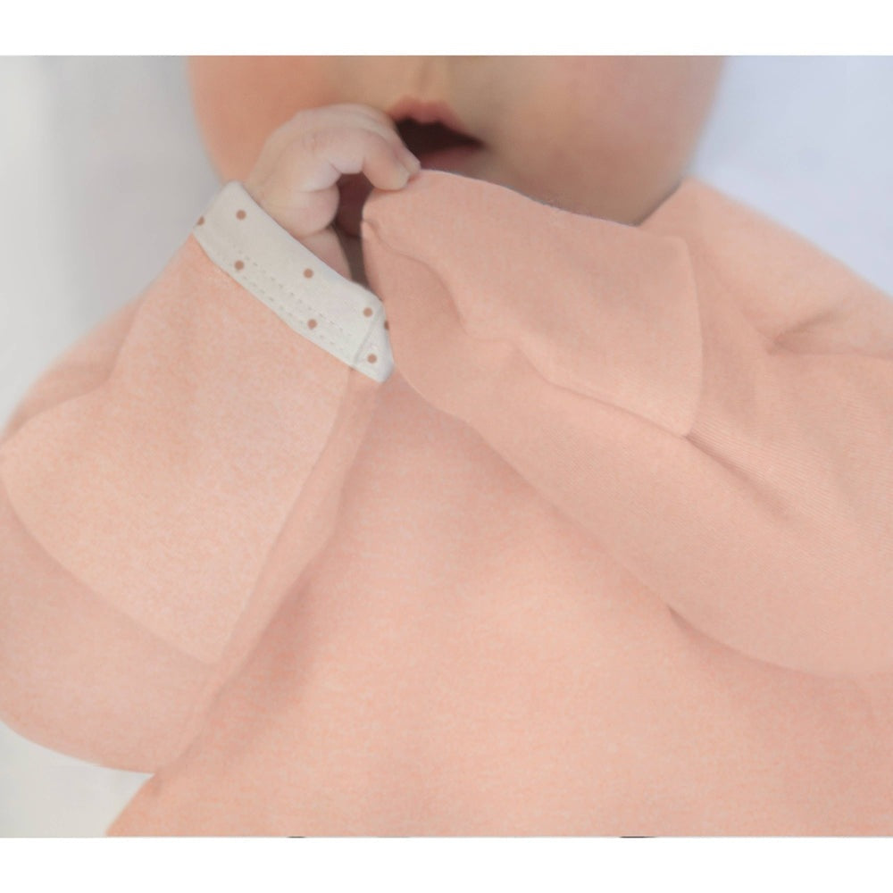 Pajama Gown, Heathered Peach Blush, 0-3 Months 3