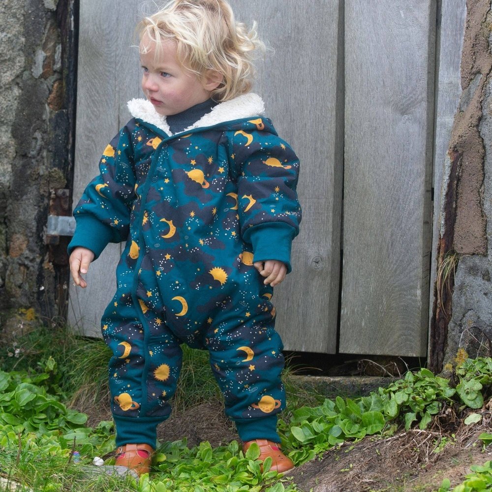 Little Green Radicals Saturn Nights Sherpa Lined Snowsuit 