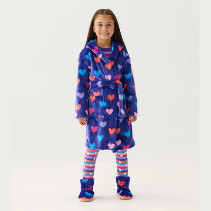 Fleece Robe - Hearts 3