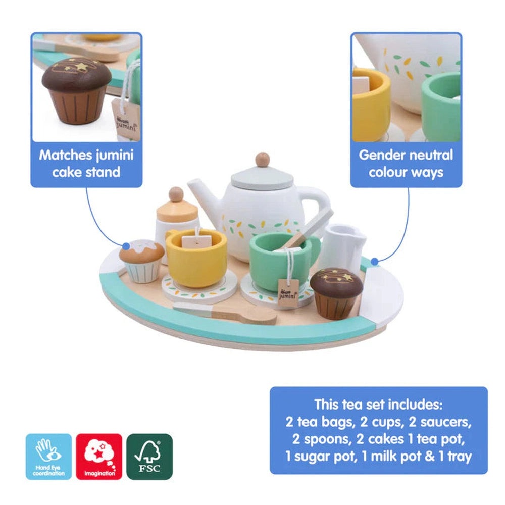 Wooden Afternoon Tea Set 4