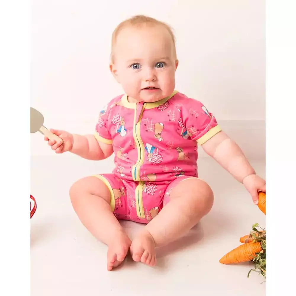 Blade & Rose Peter Rabbit Springtime Summer Zip Up Romper 