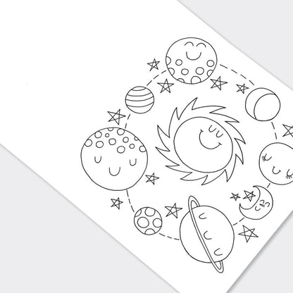 Children's 'To the Moon' Space Colouring Book 2