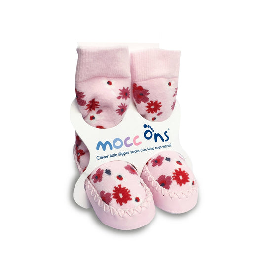 Mocc Ons Moccasin Style Slippers for Kids, 2-3 Years 2