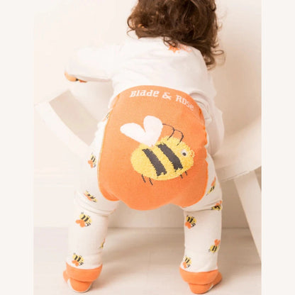 Honey Bee Knitted Leggings 3