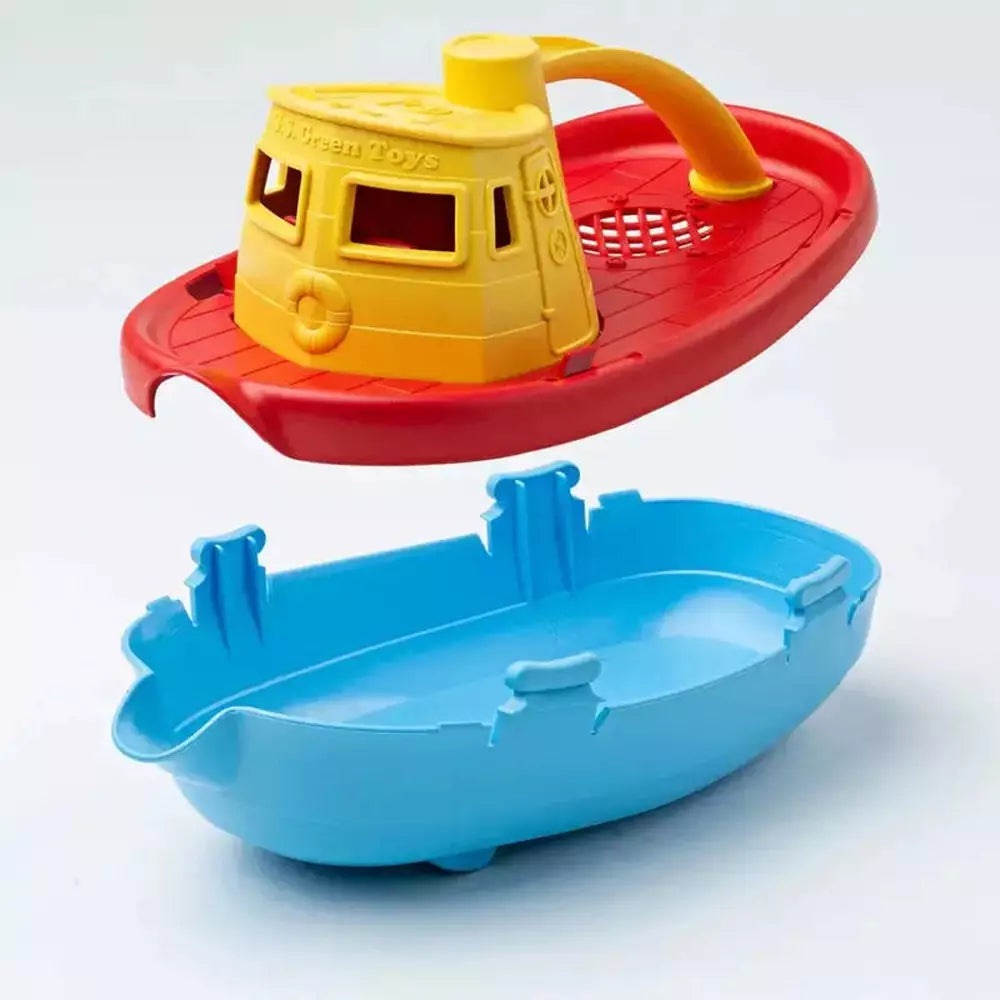 100% Recycled Plastic Tug Boat by Green Toys – Green Tulip