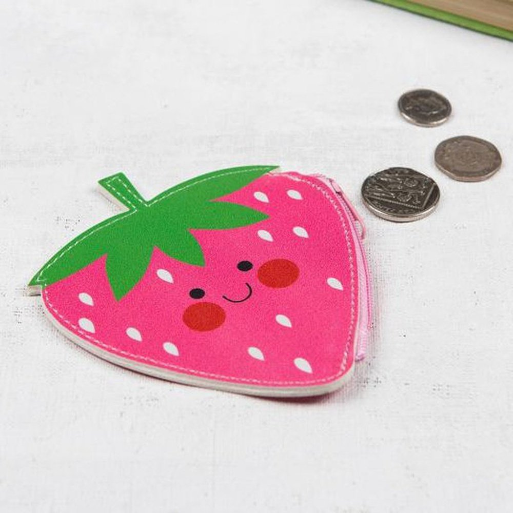 Hello Strawberry Vinyl Purse 2